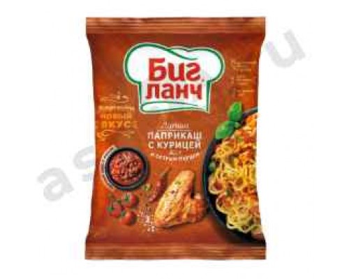 Бакалея Лапша БИГ ЛАНЧ паприкаш с курицей и острым перцем 75г м/у