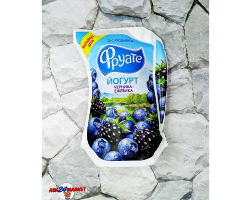 Йогурт ФРУАТЕ черника-ежевика 1,5% 950г кувшин