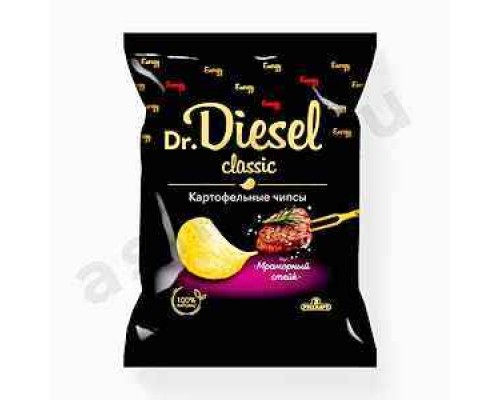 Чипсы Dr. DIESEL classic мраморный стейк 120г