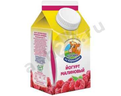 Молочные продукты Йогурт КОРОВКА ИЗ КОРЕНОВКИ малина 450г т/п
