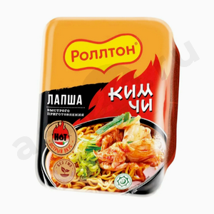 Бакалея Лапша РОЛЛТОН кимчи 90г лоток