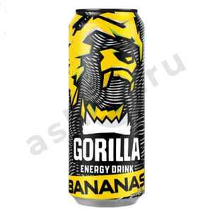 Напитки Энергетик GORILLA банан 0,45л ж/б