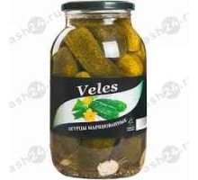 Консервы Огурцы VELES 1500г с/б