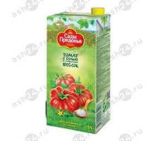 Сок САДЫ ПРИДОНЬЯ томат без соли 1л т/п
