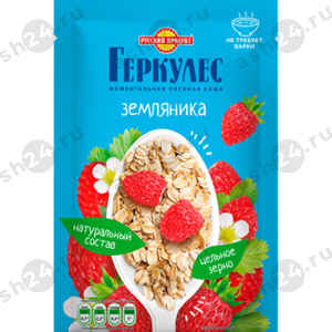 Бакалея Каша овсяная ГЕРКУЛЕС земляника 35г
