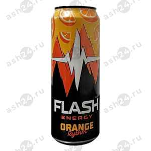 Напитки Энергетик FLASH ENERGY апельсин 0,49л ж/б (3106)
