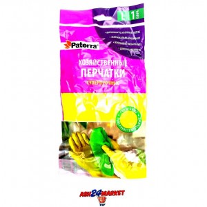 Перчатки хозяйственные PATERRA размер l