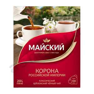 Чай МАЙСКИЙ корона российской империи 100пак