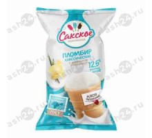 Мороженое САКСКОЕ пломбир ванильный стакан 80г (0018)