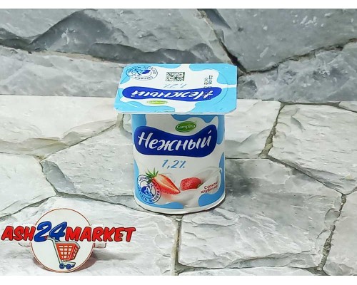 Йогурт НЕЖНЫЙ клубника 1,2% 100г