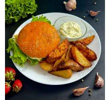 Гамбургер/Хот-Дог, картофель по-деревенски + ASH-комплемент