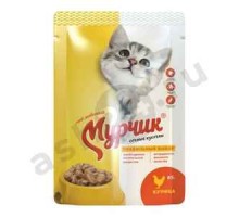 Корм для кошек МУРЧИК курица в соусе 75г
